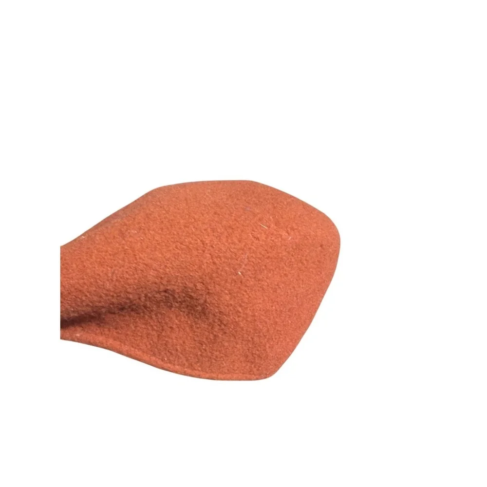 Vintage Kangol Made in England Wool Flat Cap Rust Brown Ivy Newsboy Hat